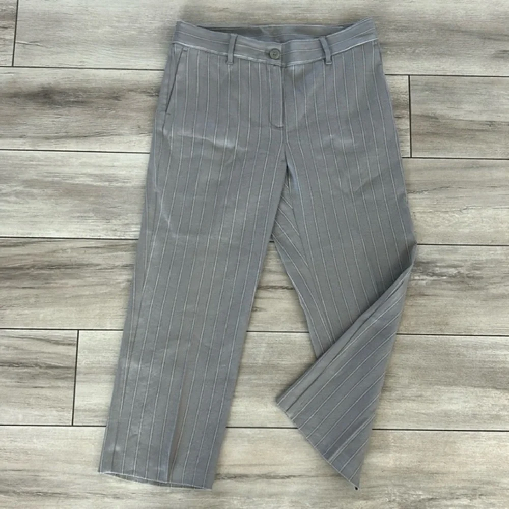J. Jill Linen stretch size 6 pinstripe ankle pants